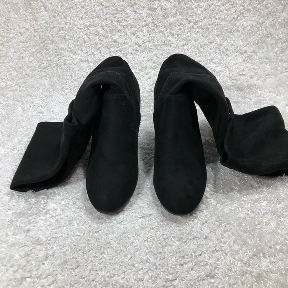 Carlos Santana Shoes - Carlos Santana black Thigh High Boots